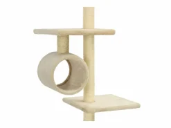 Garden Furniture Mora Rascador para gatos con postes de sisal 260 cm Beige Best
