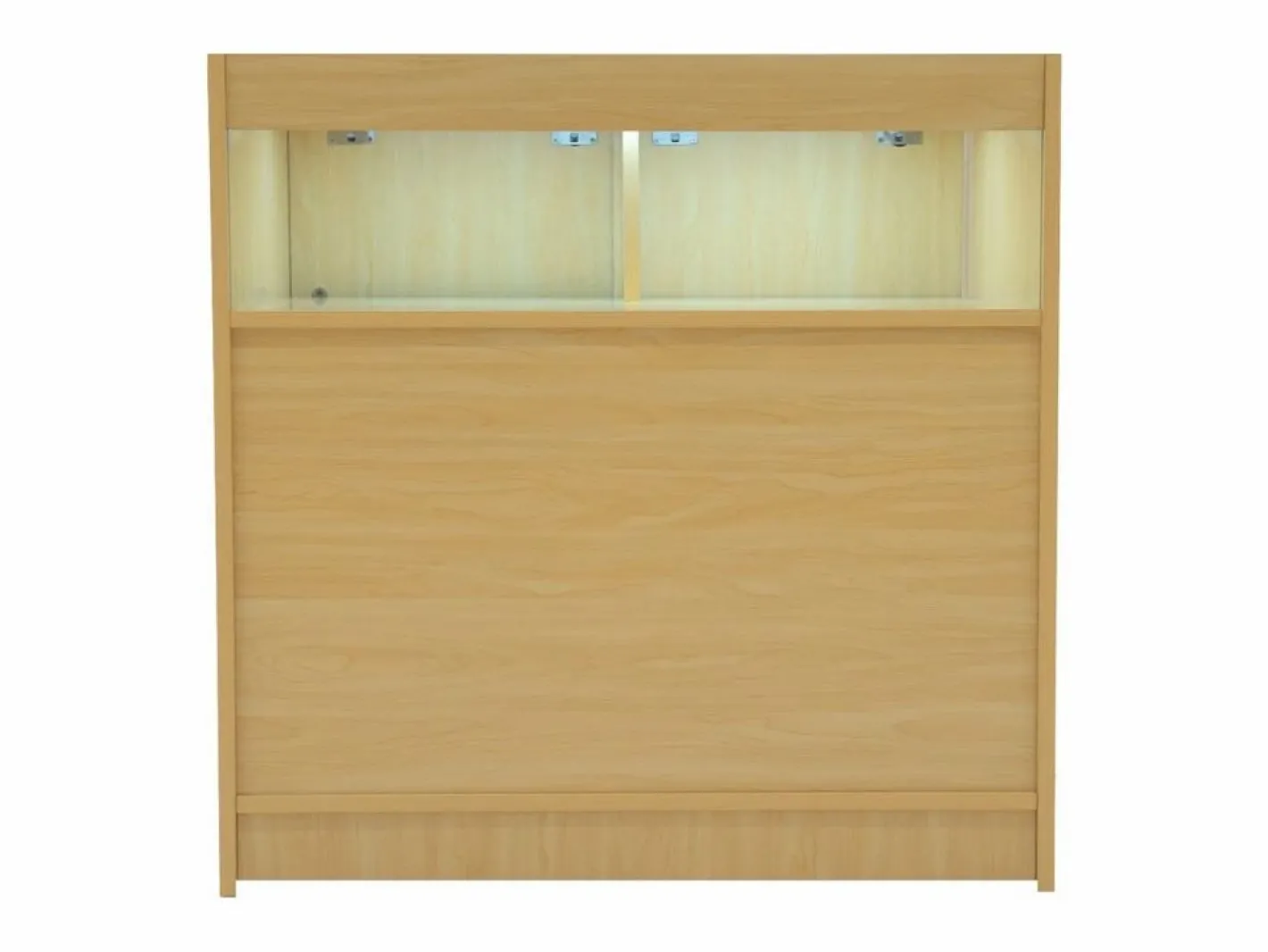 Monstershop Escritorio Secreter|Mostrador Comercial con Luz LED B900 90x60x90cm – Color Arce