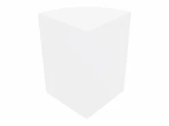 Monstershop Escritorio Secreter|Mostrador Comercial Esquinero Curvo LM60 60x60x90cm –