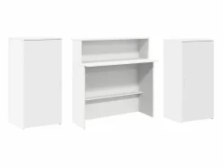 Clicnbuy Escritorio Tradicional|Mostrador de recepción 200x50x103,5 cm madera ingeniería