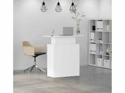Clicnbuy Escritorio Tradicional|Mostrador de recepción 100x40x104cm madera de ingeniería
