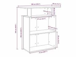 Clicnbuy Escritorio Tradicional|Mostrador de recepción 100x40x104cm madera de ingeniería
