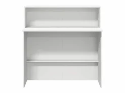 vidaxl Mostrador de recepción 100x50x103,5 cm madera de ingeniería Blanco New