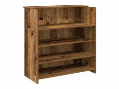 Clicnbuy Mostrador de recepción madera vieja 100x50x103,5 cm Marru00f3n Best