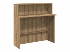 Clicnbuy Escritorio Tradicional|Mostrador de recepción roble artisian 100x50x103,5 cm