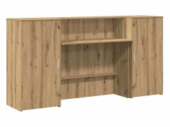 Mostrador de recepción roble artisian 200x50x103,5 cm^Clicnbuy Best