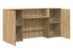 Mostrador de recepción roble artisian 200x50x103,5 cm^Clicnbuy Best