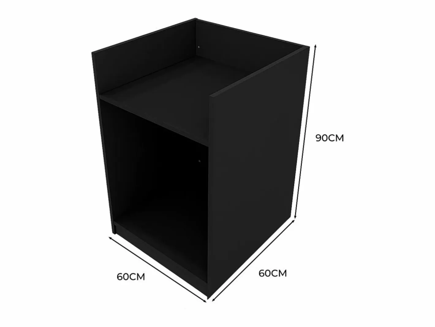 Monstershop Escritorio Secreter|Mostrador para Caja Registradora TB60 60x60x90cm –