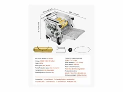 Materiales Y Utensilios De Cocina|Máquina Automática para Tortillas SucceBuy, de Maíz, con Dos Moldes, para Restaurantes en Casa, Food Trucks, Restaurantes y Cafeterías