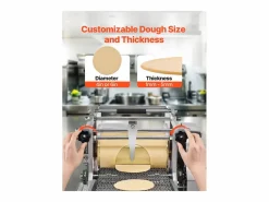 Materiales Y Utensilios De Cocina|Máquina Automática para Tortillas SucceBuy, de Maíz, con Dos Moldes, para Restaurantes en Casa, Food Trucks, Restaurantes y Cafeterías
