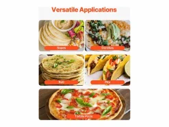 Materiales Y Utensilios De Cocina|Máquina Automática para Tortillas SucceBuy, de Maíz, con Dos Moldes, para Restaurantes en Casa, Food Trucks, Restaurantes y Cafeterías