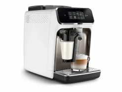 Philips Máquina de café espresso automática Serie 2300 EP2339/40 LatteGo cromo, pantalla táctil, molinillo cerámico, filtro AquaClean Blanco Online