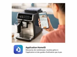 Philips Máquina de café espresso automática Serie 2300 EP2339/40 LatteGo cromo, pantalla táctil, molinillo cerámico, filtro AquaClean Blanco Online