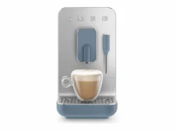 Smeg Máquina de café espresso con molinillo Collezione BCC12SBMEU tormenta, molinillo de acero inoxidable, boquilla de vapor, 19 bares, Thermoblock Azul Discount