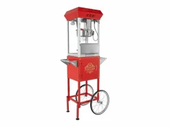 Pequeño Electrodoméstico|Máquina de Palomitas SucceBuy, Máquina de Palomitas con Carrito, 850 W, 8 oz, 48 Tazas, , 610 x 410 x 1395 mm