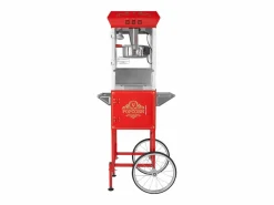 Pequeño Electrodoméstico|Máquina de Palomitas SucceBuy, Máquina de Palomitas con Carrito, 850 W, 8 oz, 48 Tazas, , 610 x 410 x 1395 mm