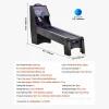 Máquina de Skeeball SucceBuy 274cm Lanzar y Marcar Mesa de Juego de Arcade Marcador Electrónico Sala de Juegos 4 Bolas