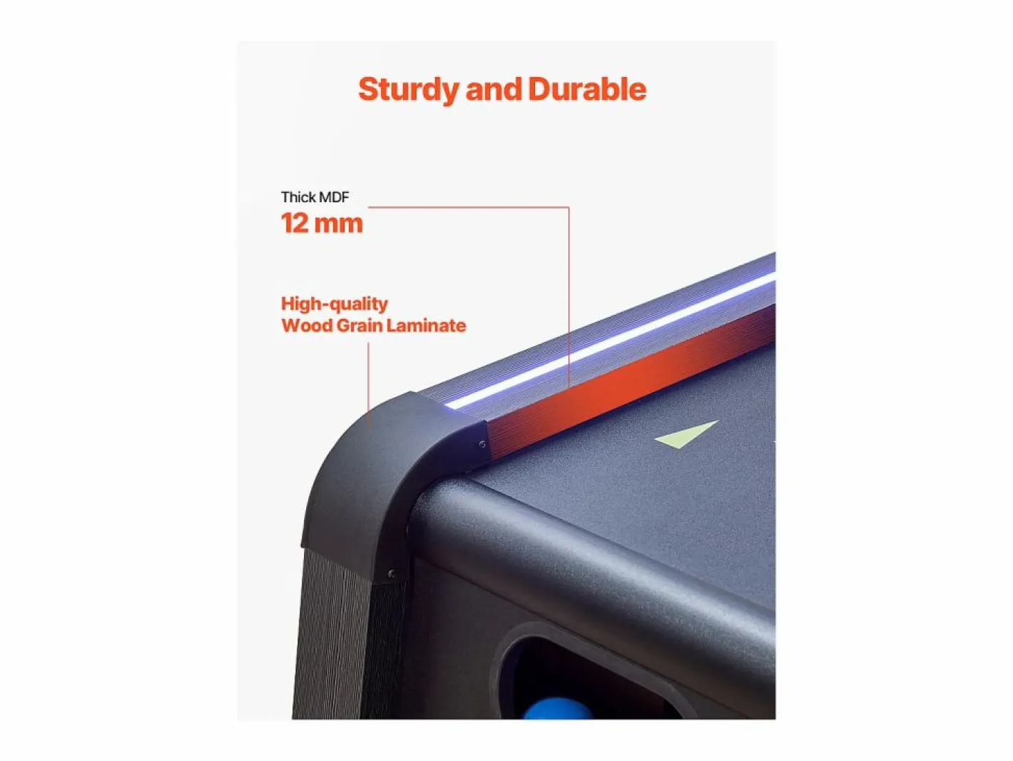 Máquina de Skeeball SucceBuy 274cm Lanzar y Marcar Mesa de Juego de Arcade Marcador Electrónico Sala de Juegos 4 Bolas