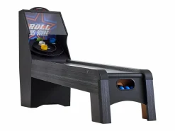 Máquina de Skeeball SucceBuy 274cm Lanzar y Marcar Mesa de Juego de Arcade Marcador Electrónico Sala de Juegos 4 Bolas