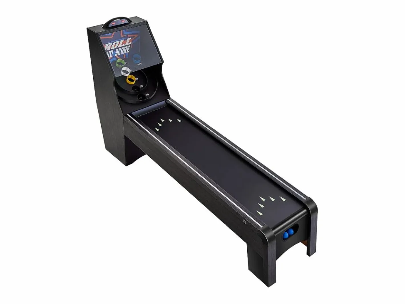 Máquina de Skeeball SucceBuy 274cm Lanzar y Marcar Mesa de Juego de Arcade Marcador Electrónico Sala de Juegos 4 Bolas