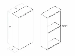 Mueble alto VENERE empolvado Rosa Best