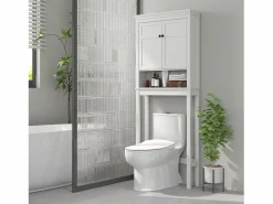 Homcom Mueble Para Lavadora|Mueble auxiliar Perséfone 2 puertas + compartimento 175x70x20 cm