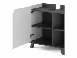 Vicco Mueble De Lavabo|Mueble bajo lavabo antracita/blanco 60x35x65 karen