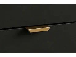 Mueble bajo lavabo con encimera de 60 cm, 2 cajones, roble Artisan / Orio Negro Hot