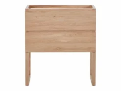 Vente-unique Mueble De Lavabo|Mueble bajo lavabo de roble macizo - Natural claro - L80 cm - TARELO