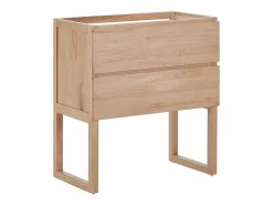 Vente-unique Mueble De Lavabo|Mueble bajo lavabo de roble macizo - Natural claro - L80 cm - TARELO
