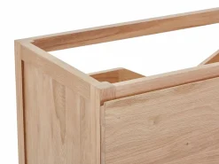 Vente-unique Mueble De Lavabo|Mueble bajo lavabo de roble macizo - Natural claro - L80 cm - TARELO
