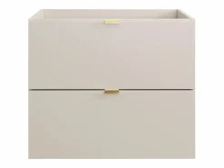 Vente-unique Mueble bajo lavabo suspendido - Color - 60 cm - LAVENA Beige Discount