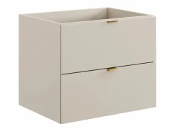 Vente-unique Mueble bajo lavabo suspendido - Color - 60 cm - LAVENA Beige Discount