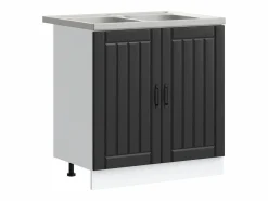 Mueble Bajo para Fregadero con almacenamiento Lucca 2 pcs^vidaxl Best
