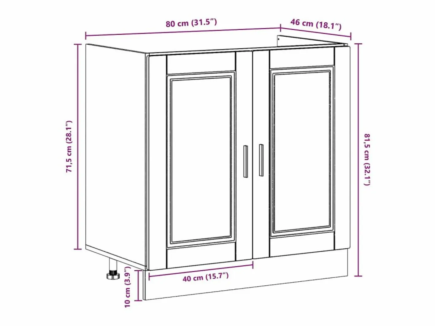 vidaxl Estantería Sobre Inodoro|Mueble Bajo para Fregadero con puerta Porto 2 pcs Marrón