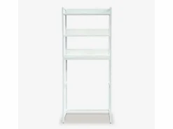 AHD Mueble baño para lavadora, secadora y WC 3 estantes 63x24x157 h Tamiq - Blanco Sale
