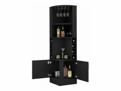 Mueble bar esquinero Syrah, con soporte para copas 180.6CM A X 46.9CM An X 46.9CM P Wengue^TuHome Clearance