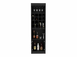 TuHome Mueble Bar|Mueble Bar Kava Beijing, con mesa extensible 180.6CM A X 51CM An X 34CM P Wengue