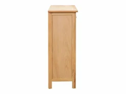 Mueble botellero de madera maciza de roble 72x32x90 cm ES447309 Marru00f3n