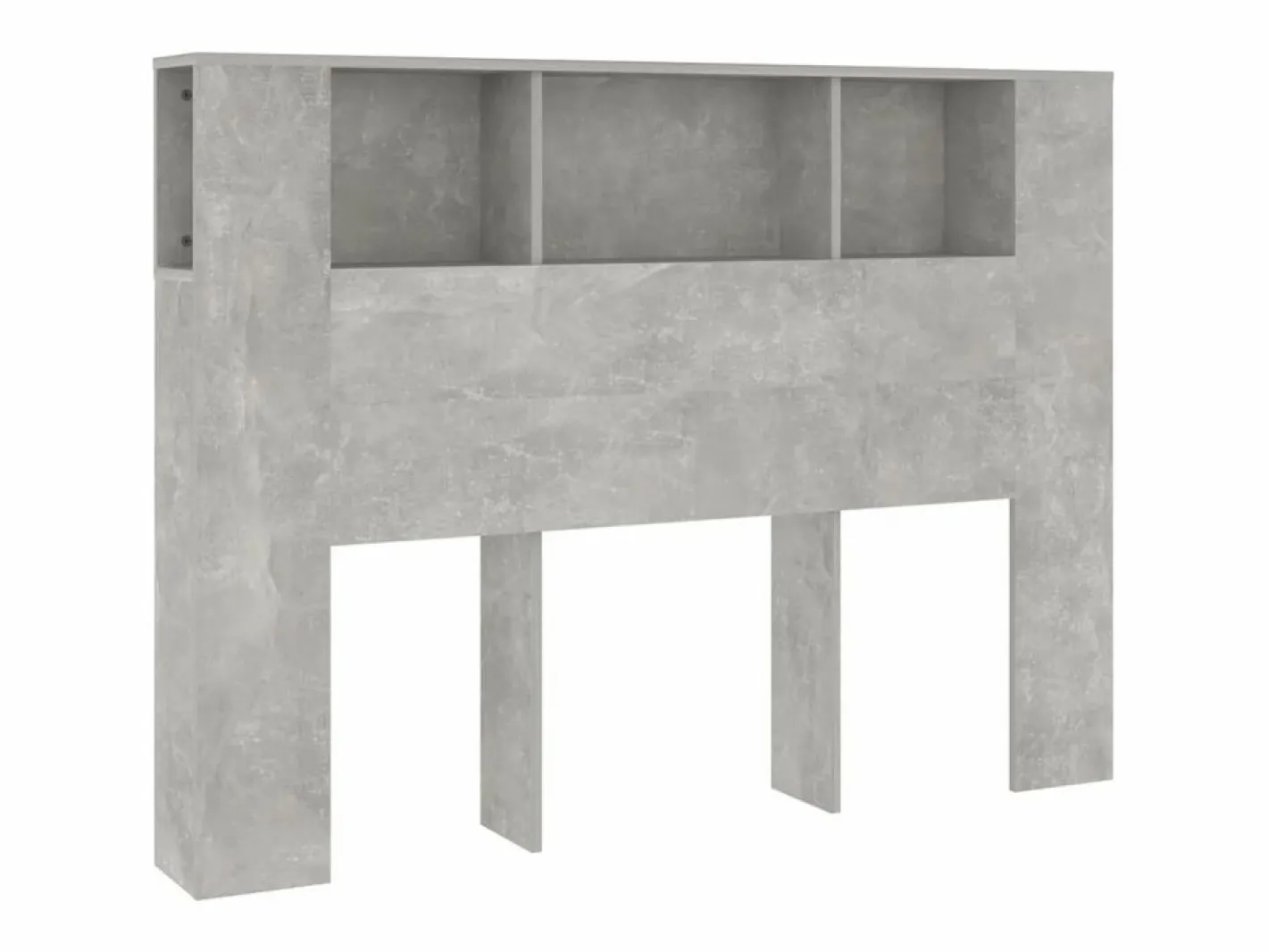 Mueble cabecero hormigón 140x18,5x104,5 cm^vidaxl