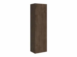 Les Tendances Cama Abatible|Mueble cama 140x190 cm con sofá y columna contenedor de madera de nogal Kanto-Color Microfibra 12