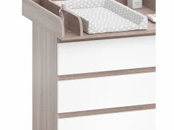 Vicco Mueble cambiador sonoma/blanco 80x76x87 emma Color natural claro Best