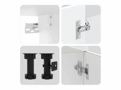 vidaxl Cocina Completa|Mueble cocina Kalmar de alto brillo 4 pzas