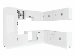 Mueble cocina Kalmar brillo 14 pzas madera contrachapada^vidaxl Discount