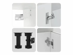 vidaxl Mueble cocina Kalmar hormigón 11 pzas madera contrachapada Gris Outlet