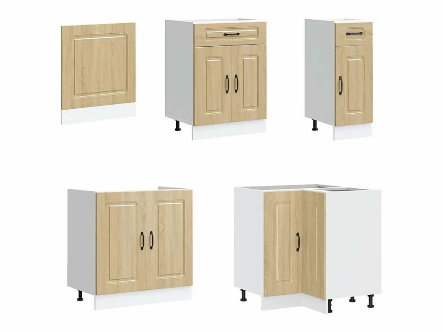 Mueble cocina Kalmar roble sonoma 11 pzas madera contrachapada^vidaxl Best