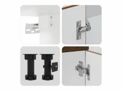 Mueble cocina Kalmar roble ahumado 4 pzas madera contrachapada^vidaxl Sale