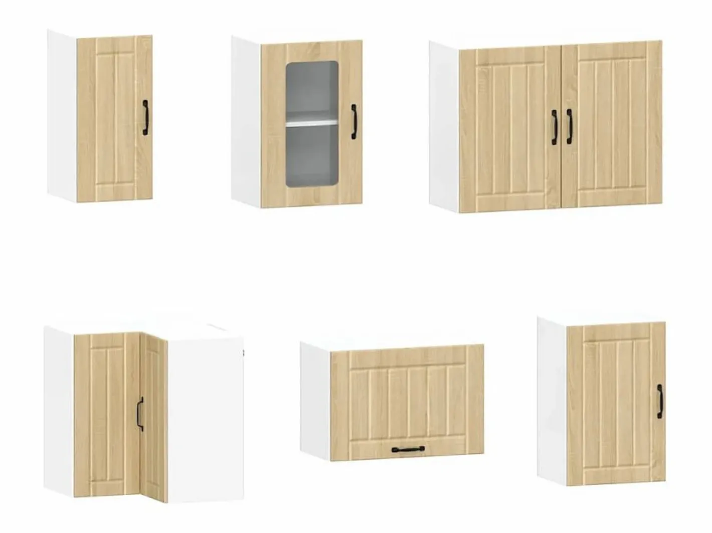 vidaxl Cocina Completa|Mueble cocina Kalmar roble sonoma 11 pzas madera contrachapada