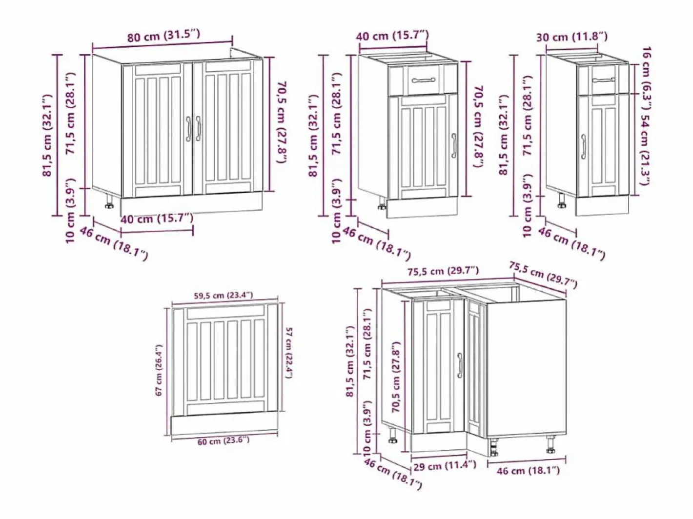 vidaxl Cocina Completa|Mueble cocina Kalmar roble sonoma 11 pzas madera contrachapada