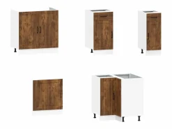 Mueble cocina Kalmar roble ahumado 11 pzas madera contrachapada^vidaxl Online